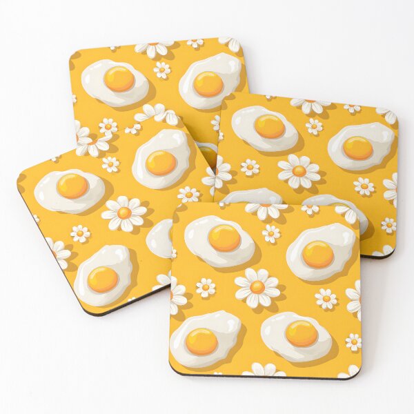 Item preview, Serenity on a Plate: Fried Eggs with Chamomile Bliss designed and sold by PixelCatalyst.