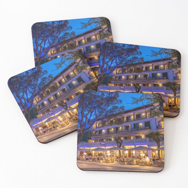 Item preview, Puerto Pollensa Mallorca Hotel Miramar At Night designed and sold by GG WALL ART.
