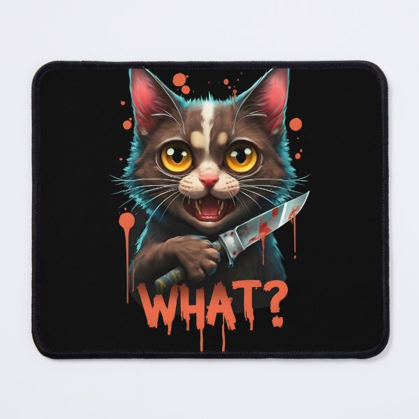 Item preview, Eerie Whiskers: WHAT Horror Cat designed and sold by WAUZ.