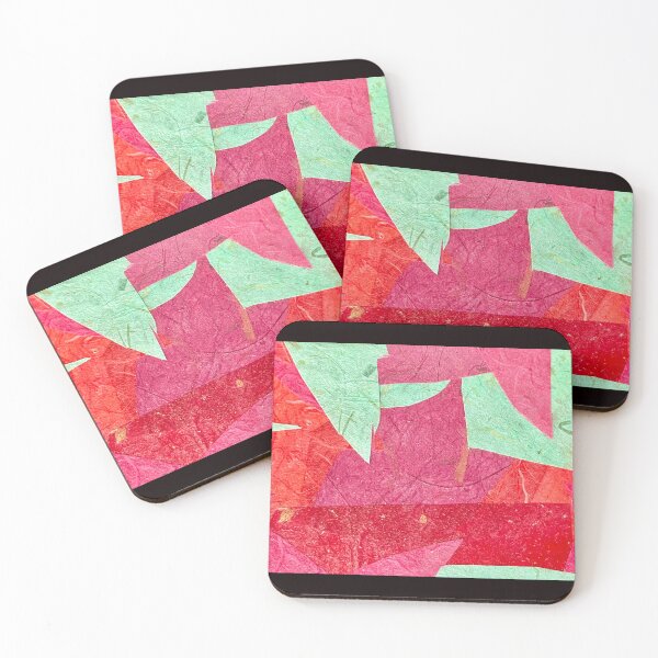 Item preview, Red, Pink and Green Abstract designed and sold by Connection and Healing Through Art.