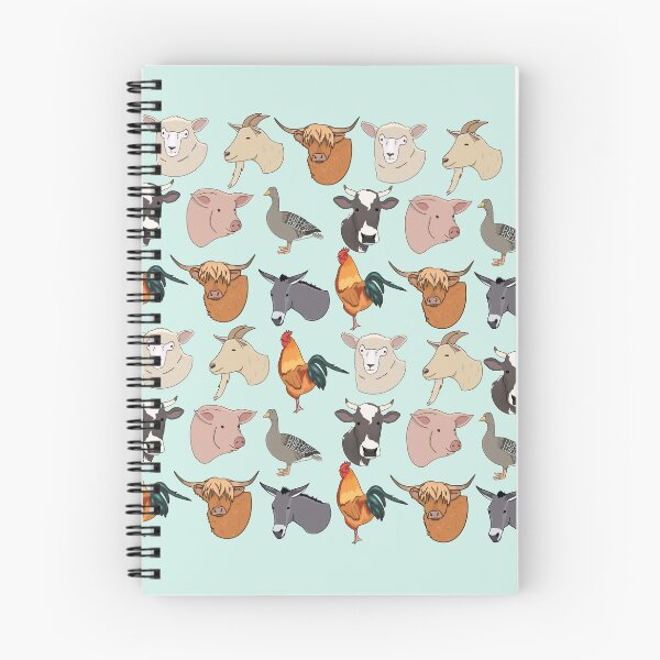 Item preview, Patrón de animales de granja funky designed and sold by SheepLane.