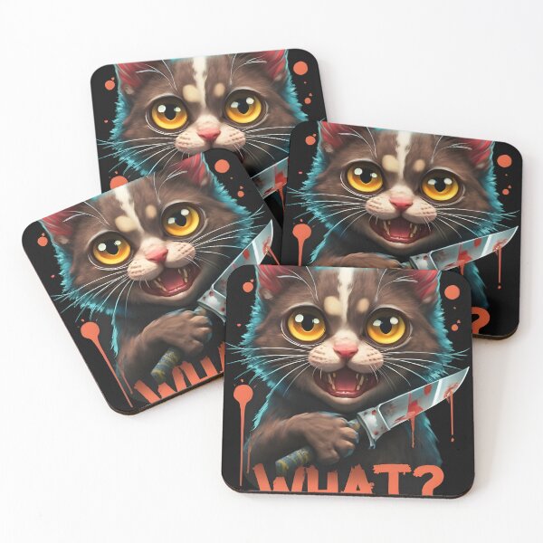 Item preview, Eerie Whiskers: WHAT Horror Cat designed and sold by WAUZ.