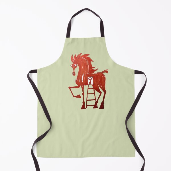 Item preview, big red horse with a ladder and a key in itn ito hits designed and sold by duxpavlic.