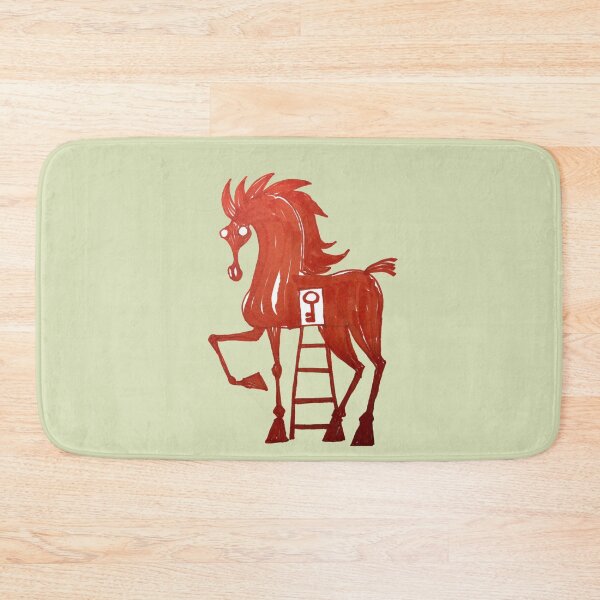 Item preview, big red horse with a ladder and a key in itn ito hits designed and sold by duxpavlic.