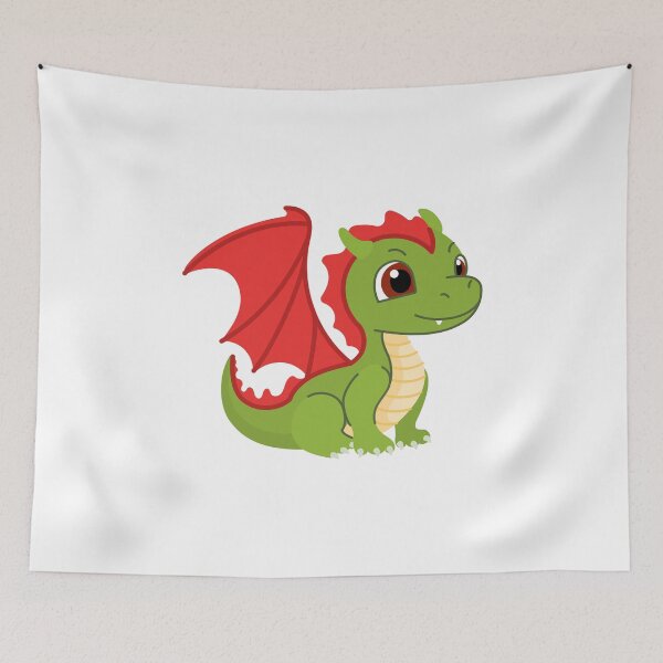 Item preview, Cute green baby dragon  designed and sold by Lelisdtp.