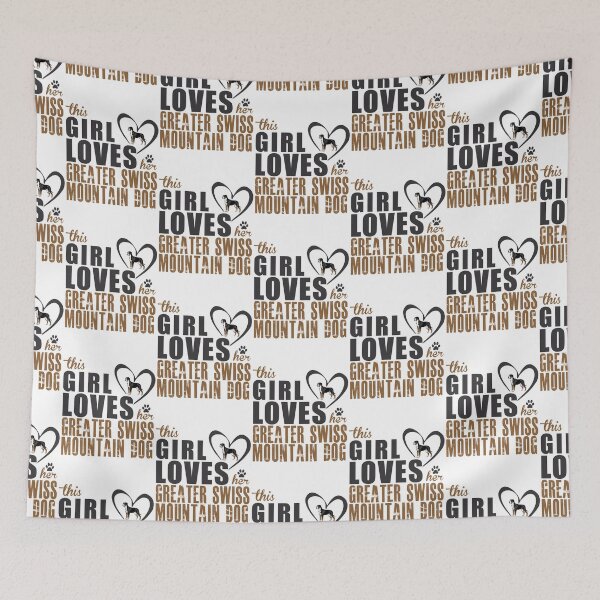 Item preview, This Girl Loves Her Greater Swiss Mountain Dog! Especially for Greater Swiss Mountain Dog Dog Lovers! designed and sold by rs-designs.