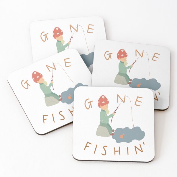 Item preview, Gone Fishin' designed and sold by BearByIndia.