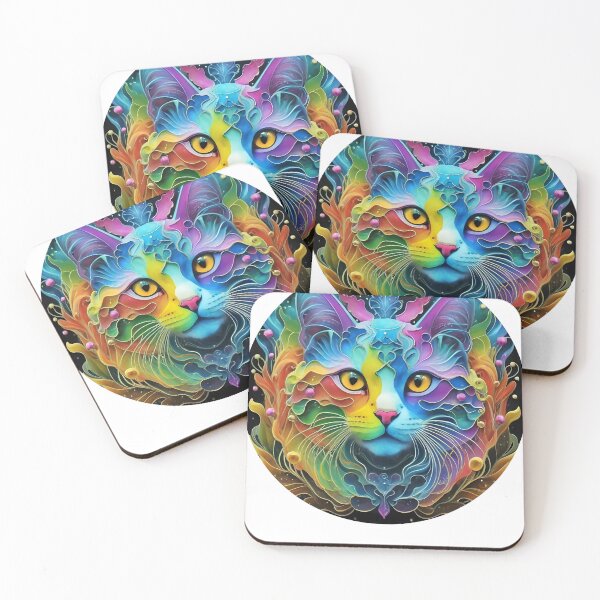 Aperçu de l'œuvre Cat Fluid Art créée et vendue par Zibis09.