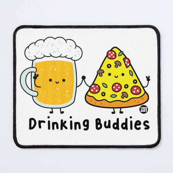 Item preview, DRINKING BUDDIES PIZZA BEER designed and sold by TODD GOLDMAN.