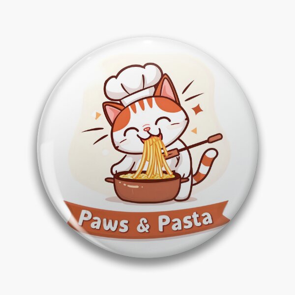 Item preview, Catnip Chef's Delight: 'Paws & Pasta' designed and sold by AI-Only Creations.