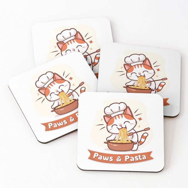 Item preview, Catnip Chef's Delight: 'Paws & Pasta' designed and sold by AI-Only Creations.