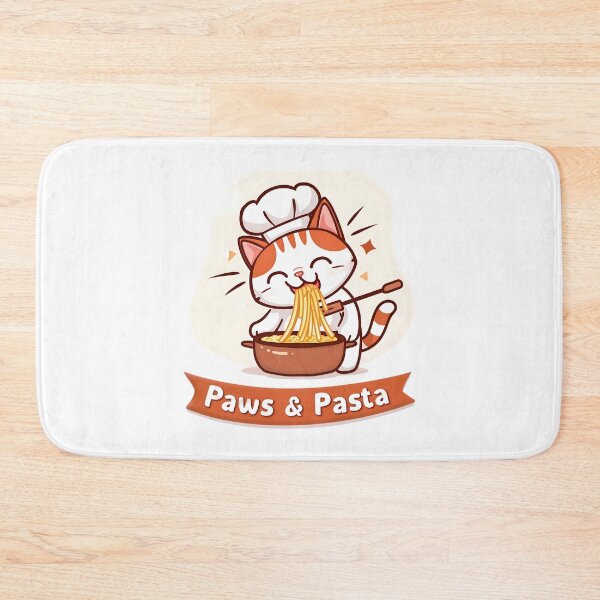 Item preview, Catnip Chef's Delight: 'Paws & Pasta' designed and sold by AI-Only Creations.