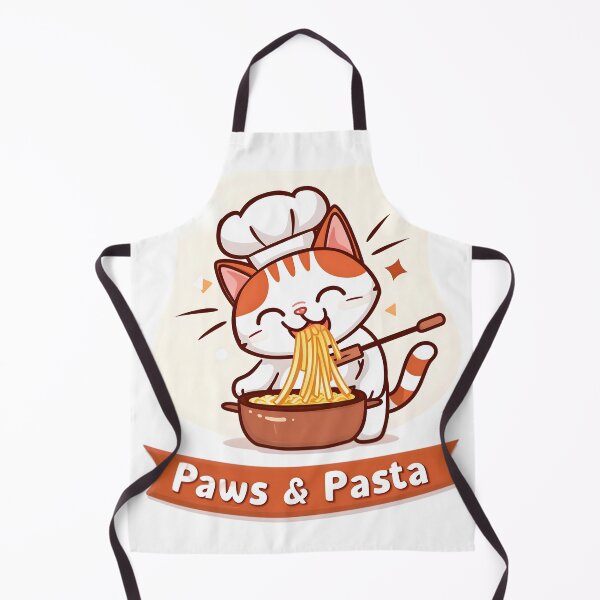 Item preview, Catnip Chef's Delight: 'Paws & Pasta' designed and sold by AI-Only Creations.
