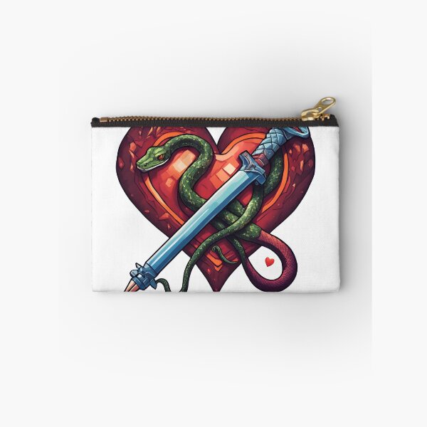 Item preview, Abstract image with a snake, a sword and a heart designed and sold by Absolwent.