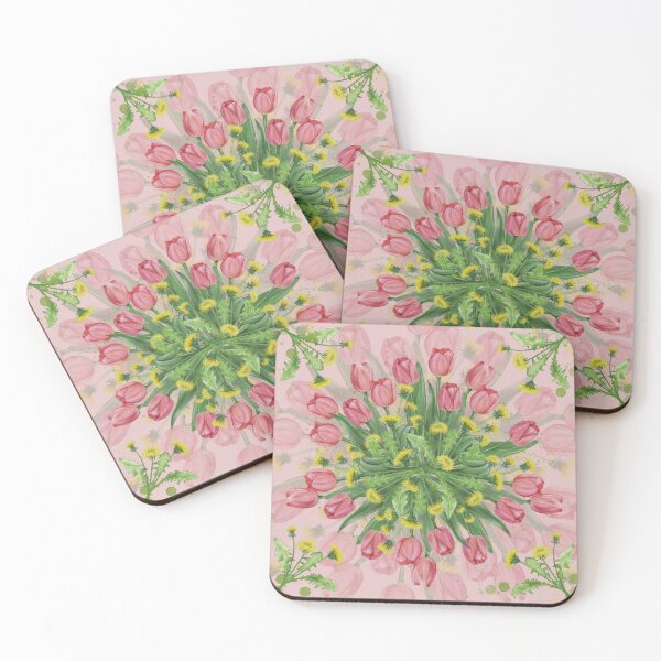 Item preview, Shawl tulips with dandelions designed and sold by ArtbySvetik.