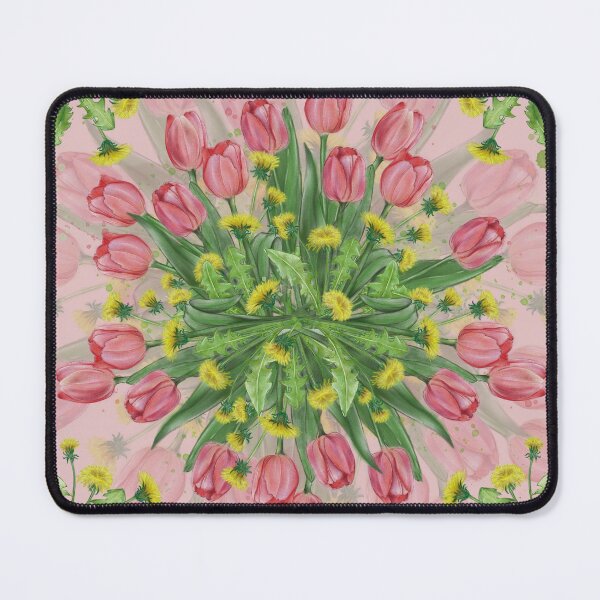 Item preview, Shawl tulips with dandelions designed and sold by ArtbySvetik.