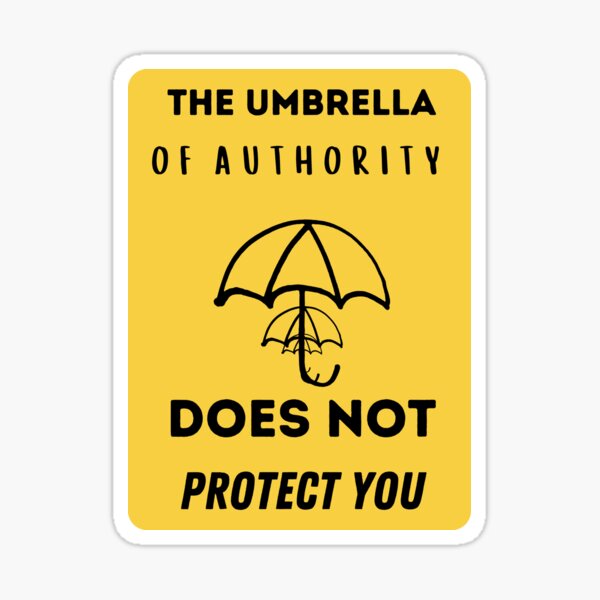 Item preview, IBLP Survivor The Umbrella of Authority Does Not Protect You designed and sold by FreedByJesus.