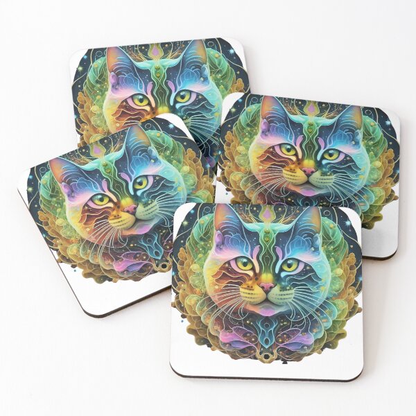 Aperçu de l'œuvre Cat Fluid Art créée et vendue par Zibis09.
