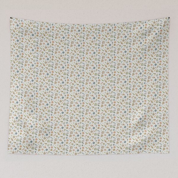 Item preview, Ocean Breeze Watercolor Shells designed and sold by chuchuyi.