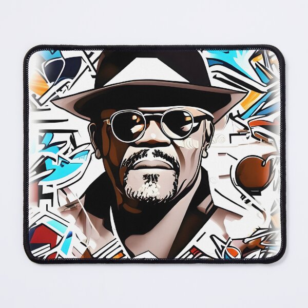 Artikelvorschau, Portrait Samuel L Jackson Graffiti entworfen und verkauft von Klickkunstwerke.