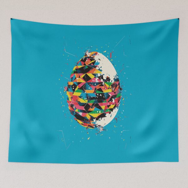 Item preview, Geometric Spectrum - Abstract Egg Art designed and sold by Sir Meow Meow.