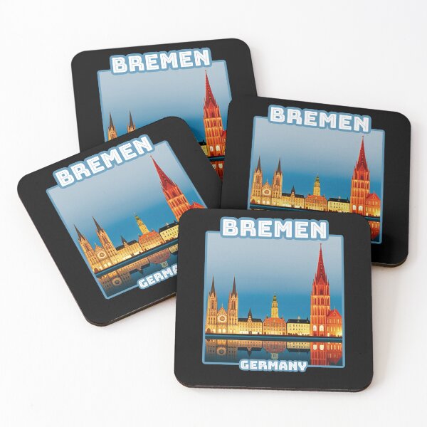 Item preview, Architectural landscape of Bremen, Germany. Beautiful travel design. designed and sold by Unitepeople.