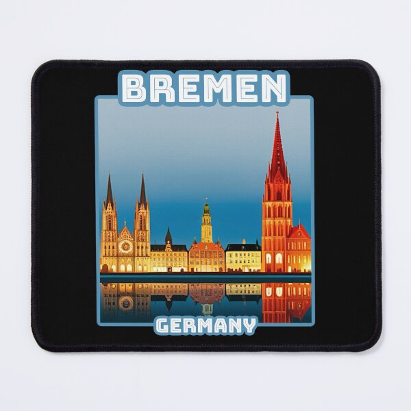 Item preview, Architectural landscape of Bremen, Germany. Beautiful travel design. designed and sold by Unitepeople.
