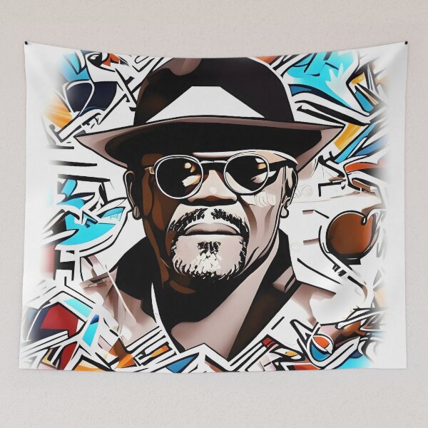 Item preview, Portrait Samuel L Jackson Graffiti designed and sold by Klickkunstwerke.