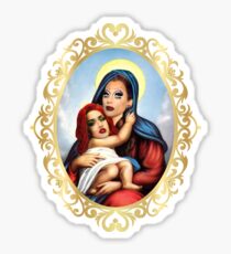 Adore Delano and Bianca del Rio as baby Jesus and mother Mary Sticker