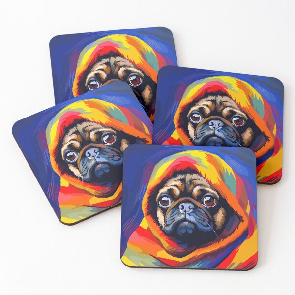 Item preview, Pug Blanket Cute Retro Pixel Art Illustration designed and sold by LVTFCOarts.