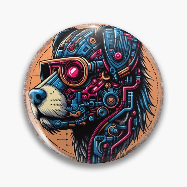 Item preview, Dog with Neon Glasses designed and sold by MrAI-Store.