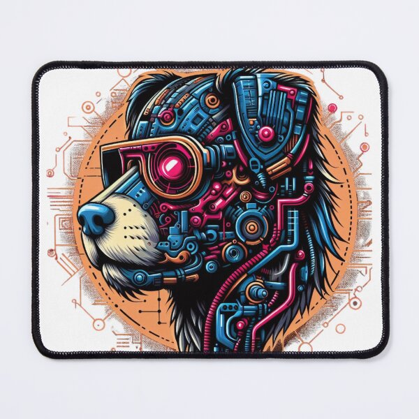 Item preview, Dog with Neon Glasses designed and sold by MrAI-Store.