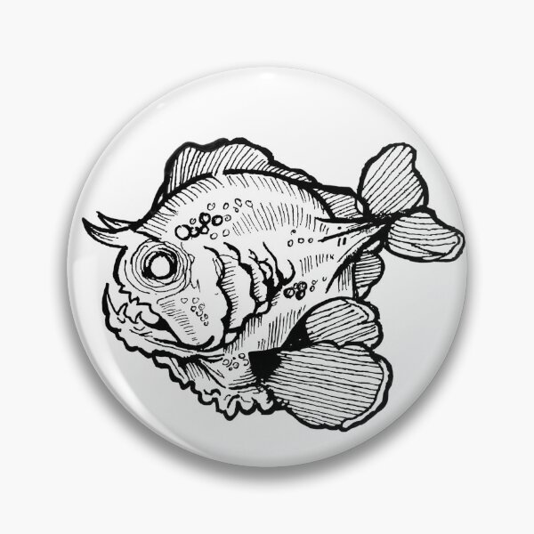 Item preview, Toad fish traditional sketch  designed and sold by AderynValentine.