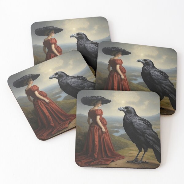 Item preview, Elegant gorgeous Raven woman designed and sold by Fantasymachine.