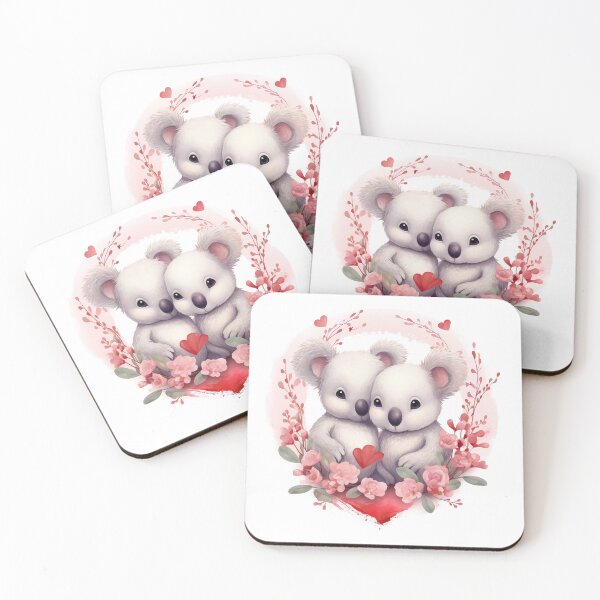 Item preview, Valentine’s Day Koala Bears in Love designed and sold by Echoes of Romania.