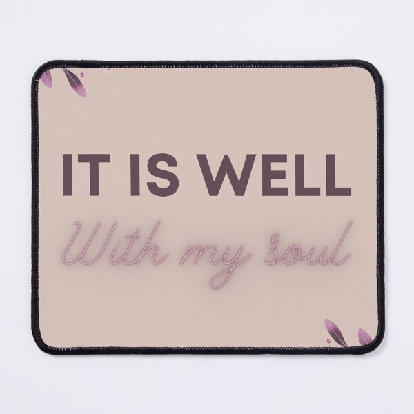 Item preview, It is Well With My Soul Purple Mug with Bible Verse and Leaves designed and sold by FreedByJesus.