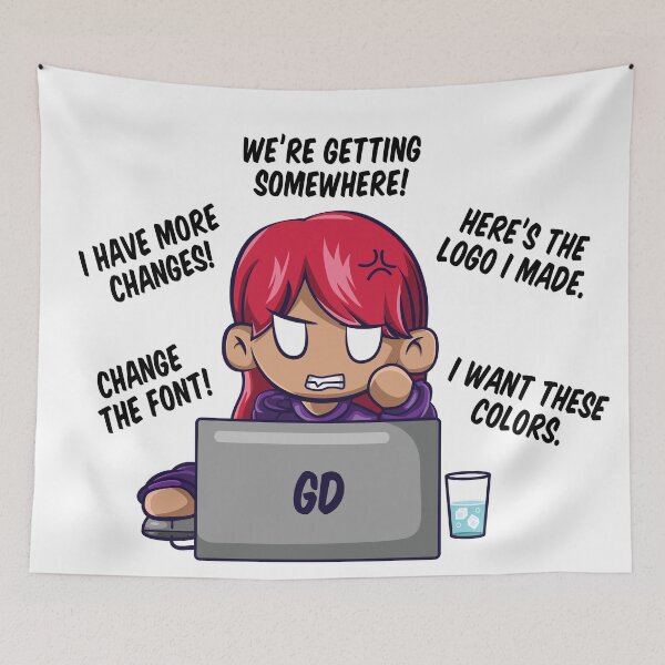 Item preview, Graphic Designer VS. The Client designed and sold by Two-OfAKind.