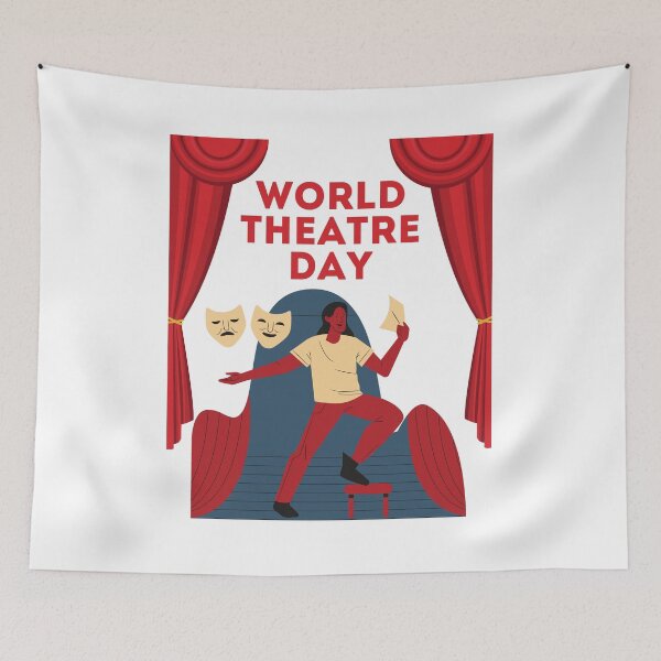 Item preview, World Theatre Day designed and sold by Simo0455.