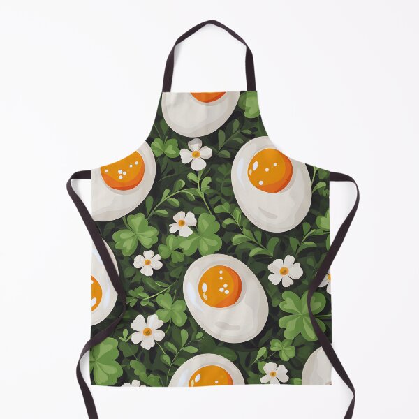 Item preview, Luck on Your Plate: Fried Eggs with Clover Charm designed and sold by PixelCatalyst.