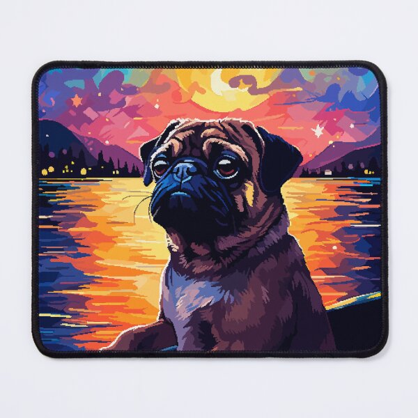 Item preview, Pug Boat Synth Retro Pixel Art Illustration designed and sold by LVTFCOarts.