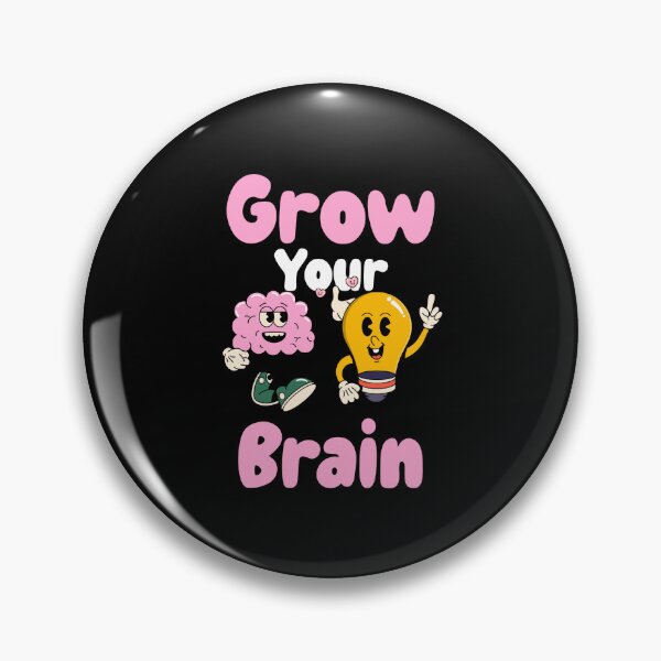 Item preview, Grow your Brain Funny Vintage Cartoon Design designed and sold by ElLocoMus.