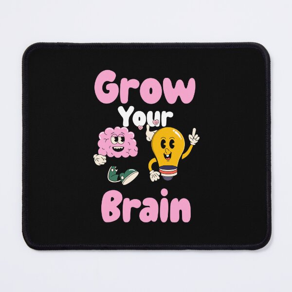Item preview, Grow your Brain Funny Vintage Cartoon Design designed and sold by ElLocoMus.