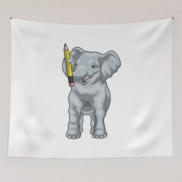 Item preview, Elephant Pupil Pencil School designed and sold by Snabdesign84.