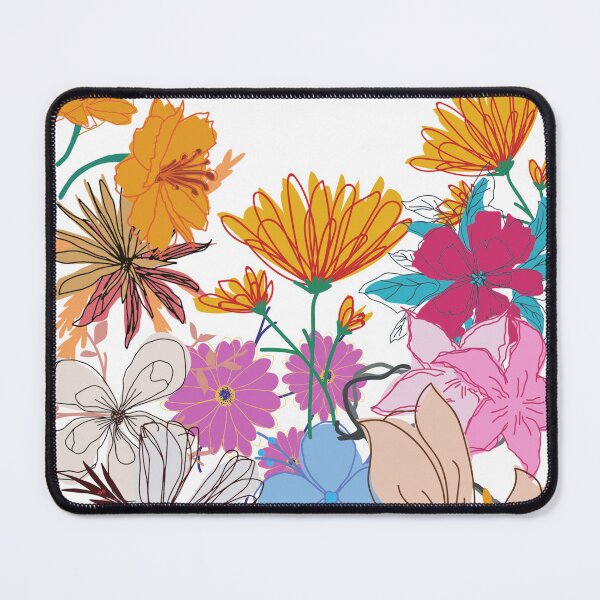 Item preview, Colourful flower art work with bright colours designed and sold by Pranvi19.