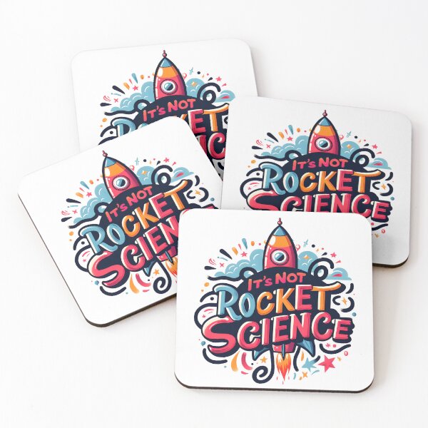 Item preview, It's Not Rocket Science, typography designed and sold by maxmaj.
