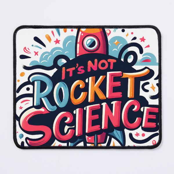 Item preview, It's Not Rocket Science, typography designed and sold by maxmaj.
