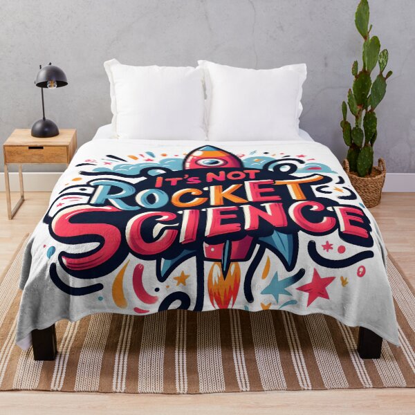 Item preview, It's Not Rocket Science, typography designed and sold by maxmaj.