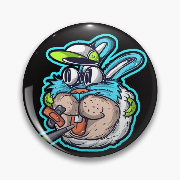 Item preview, blue spliff bunny designed and sold by Ratatatts.