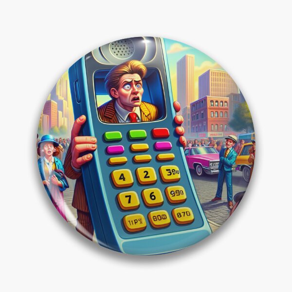Item preview, Funny 80s Phone designed and sold by RobertMartinArt.