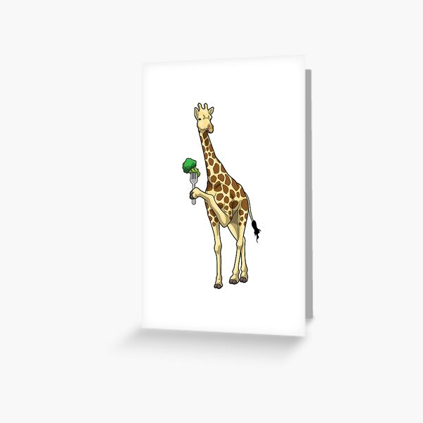 Item preview, Giraffe Broccoli Vegetables designed and sold by Snabdesign84.